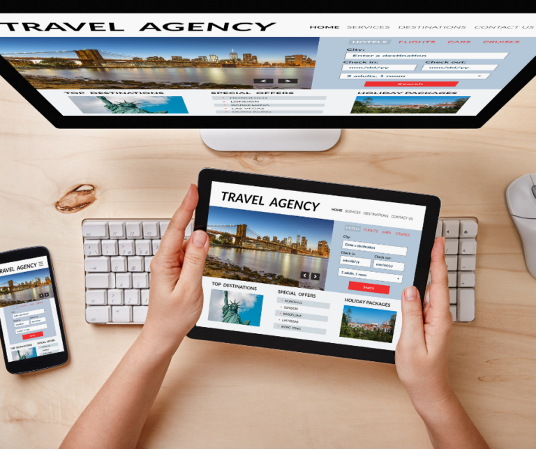 Website for travel agency